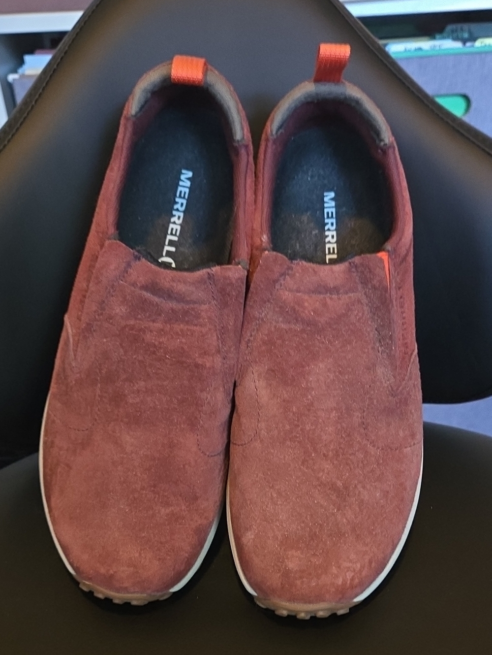 Merrell Women's Slip-On Suede Loafers - Burgundy